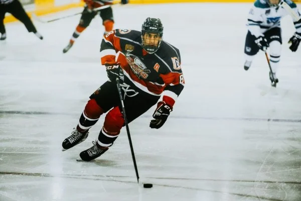 ice hockey player skating